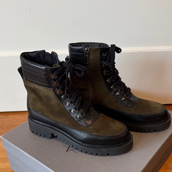 Aquatalia Suede And Leather Boots NWT - Picture 3 of 13